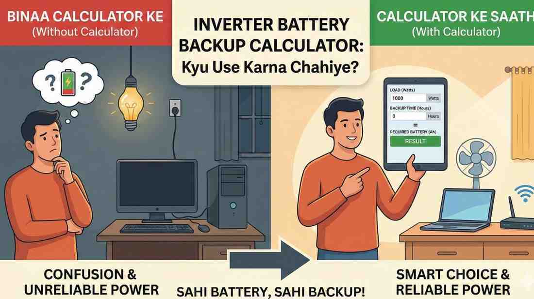 Inverter Battery Backup Calculator : Kyu Use Karna Chahiye?