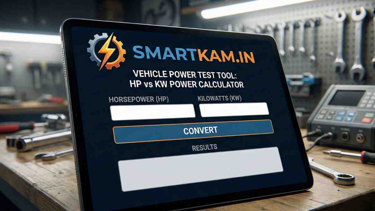 Vehicle Power Test Tool HP vs KW Power Calculator