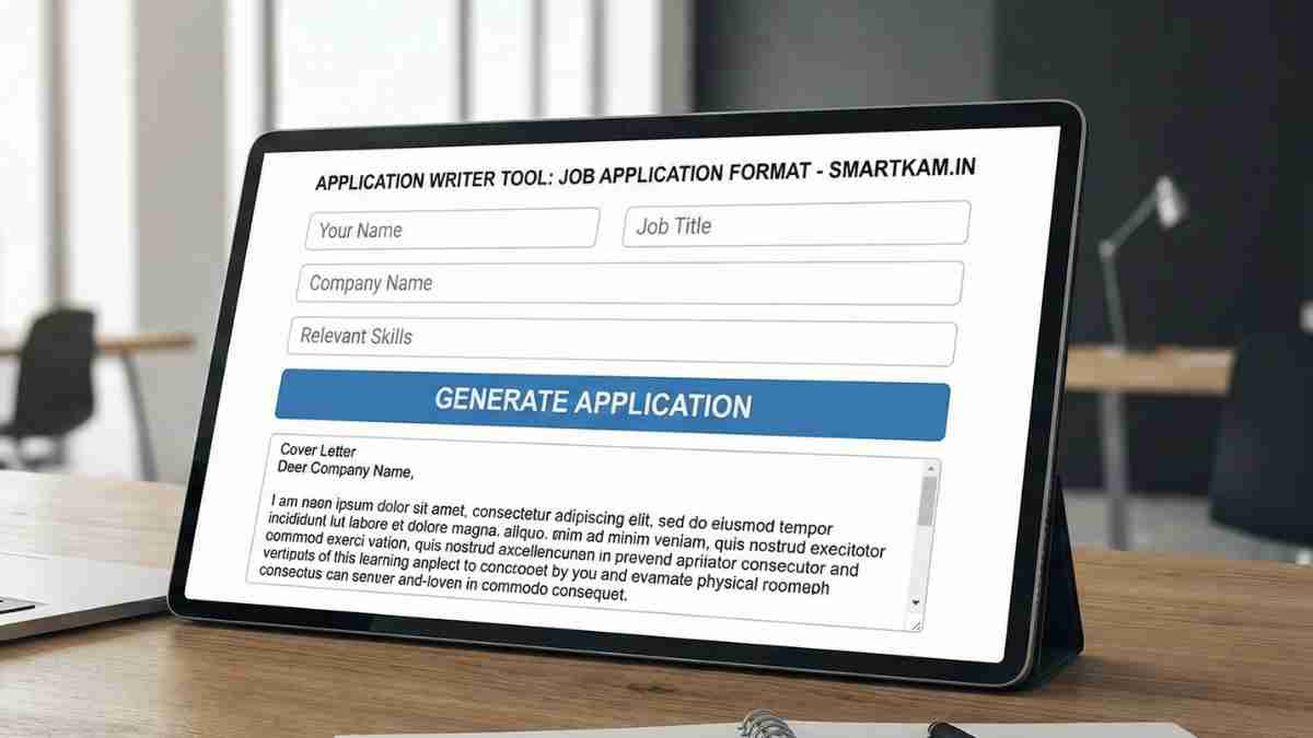 Application Writer Tool Job Application Format