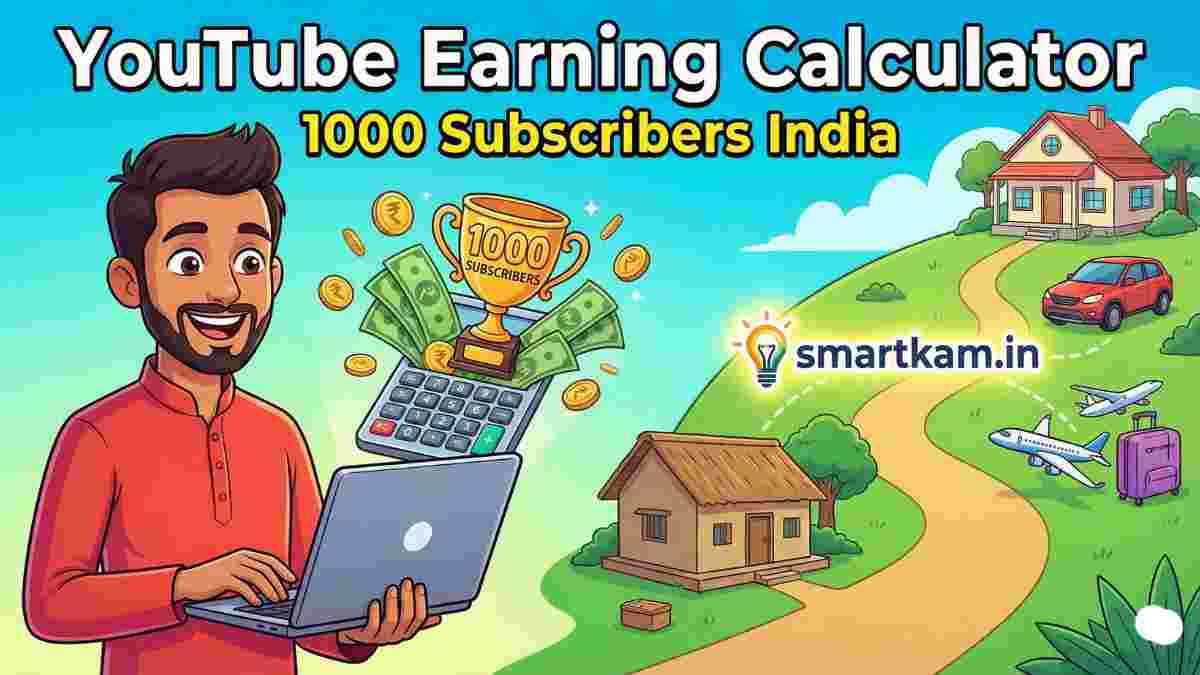 YouTube Earning Calculator 1000 Subscribers India
