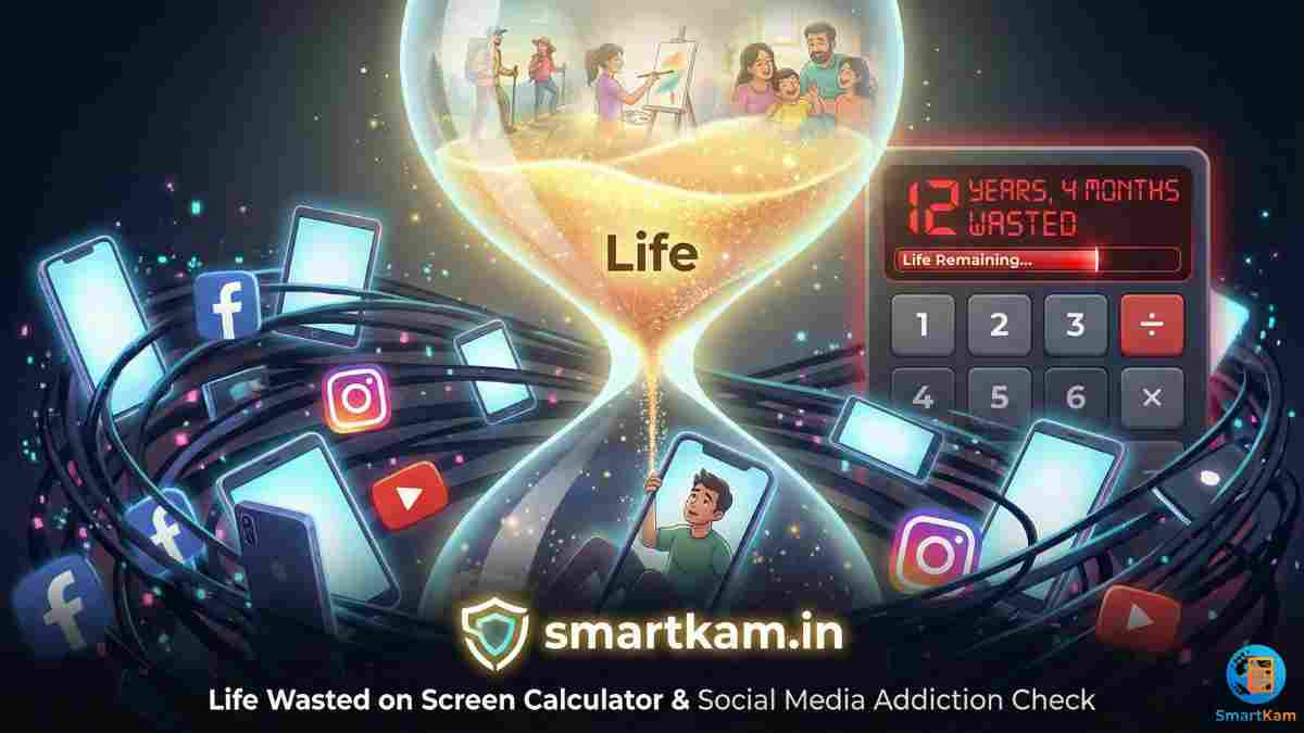 Life Wasted on Screen Calculator Social Media Addiction