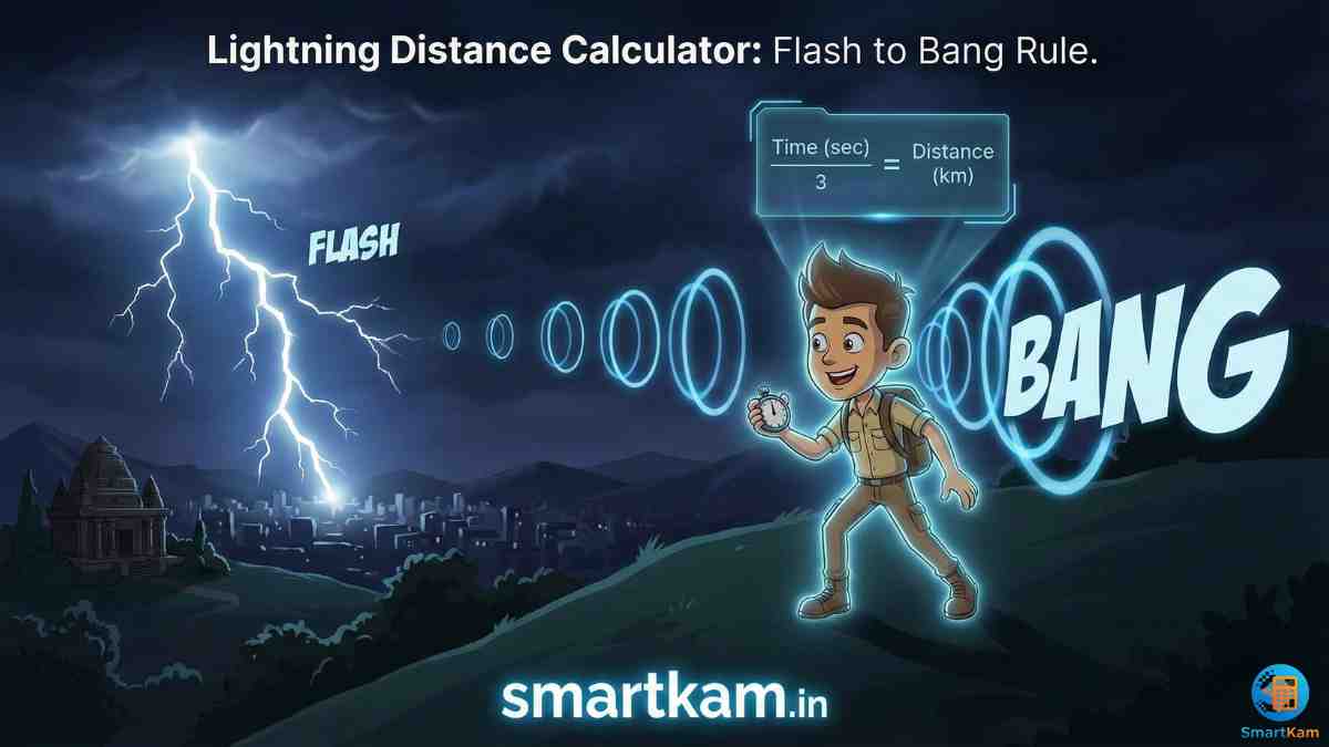 Lightning Distance Calculator Flash to Bang Rule