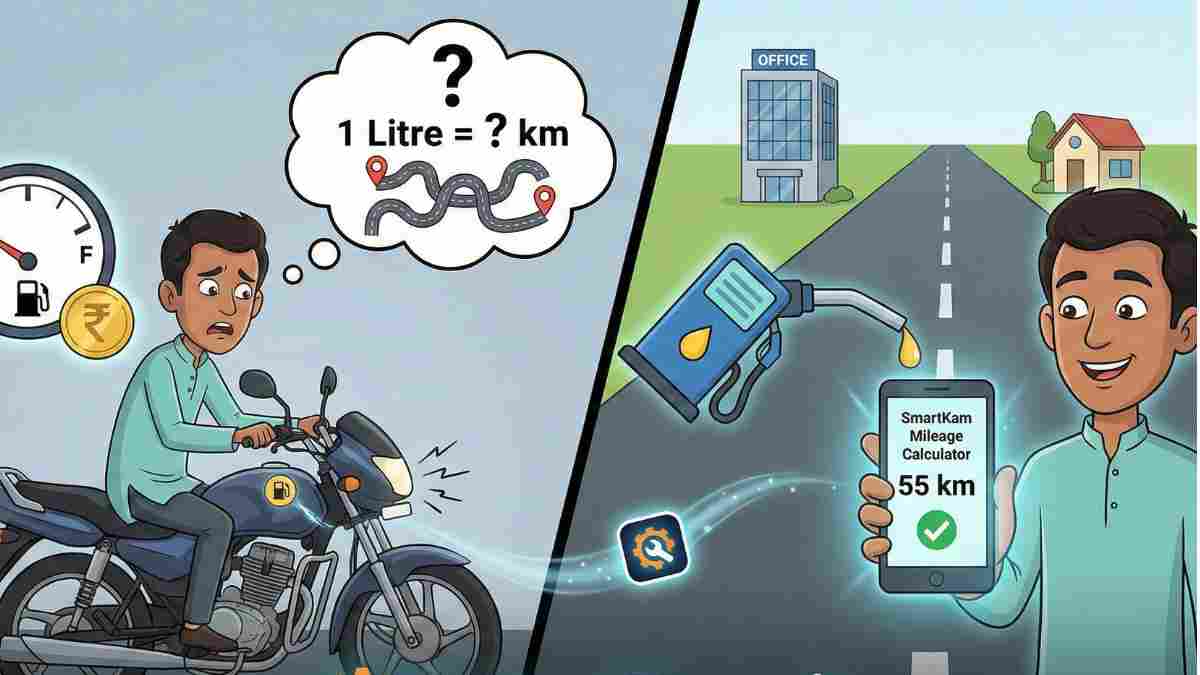 Bike Mileage Calculator: 1 Litre Me Kitna Chalegi?