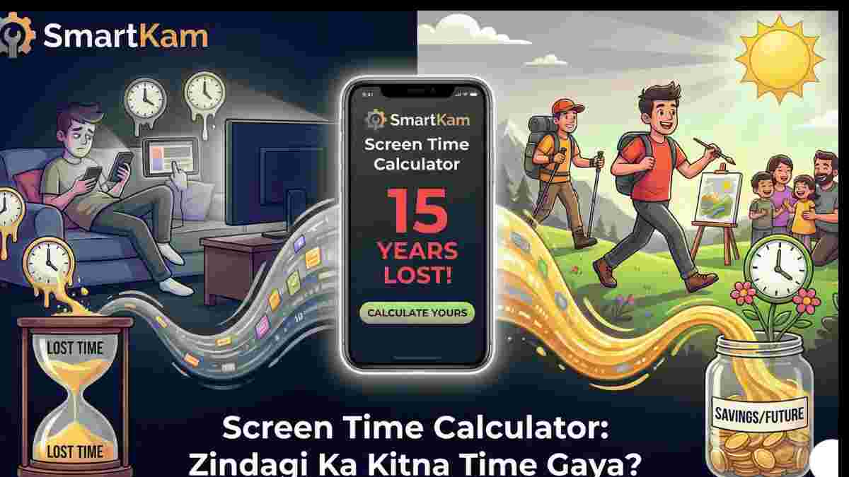 Screen Time Calculator: Zindagi Ka Kitna Time Gaya?