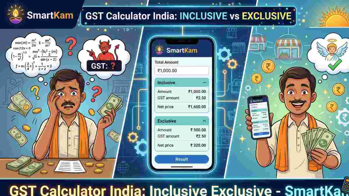 GST Calculator India: Inclusive Exclusive